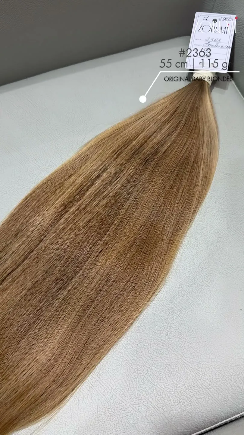 Echthaar-Bund aus der aktuellen ZORUMI-Kollektion, im Salon in Dubai gefilmt