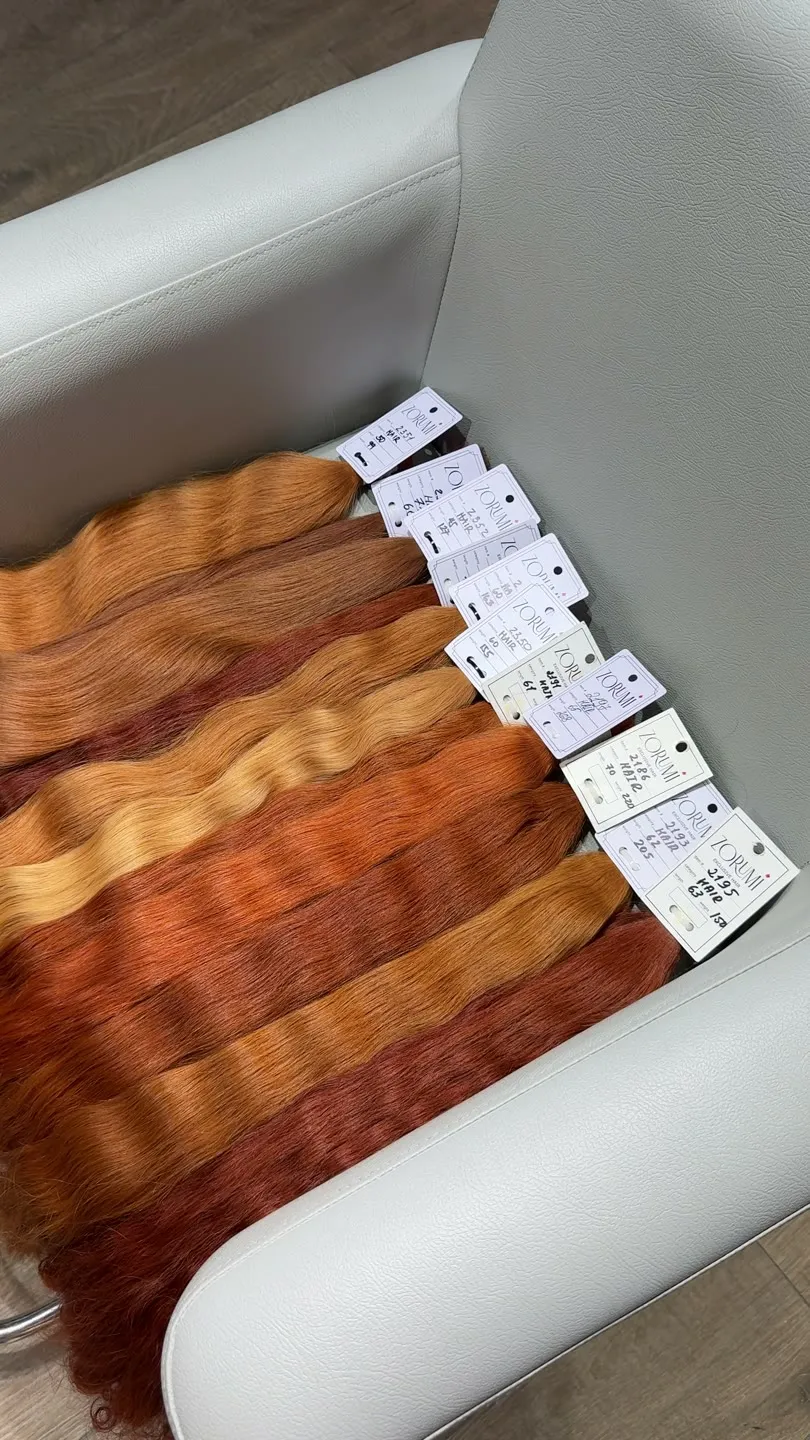 Echthaar-Bund aus der aktuellen ZORUMI-Kollektion, im Salon in Dubai gefilmt