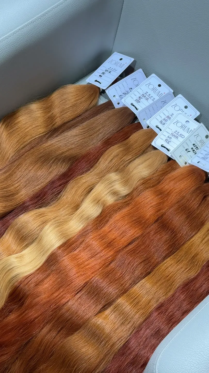 Echthaar-Bund aus der aktuellen ZORUMI-Kollektion, im Salon in Dubai gefilmt