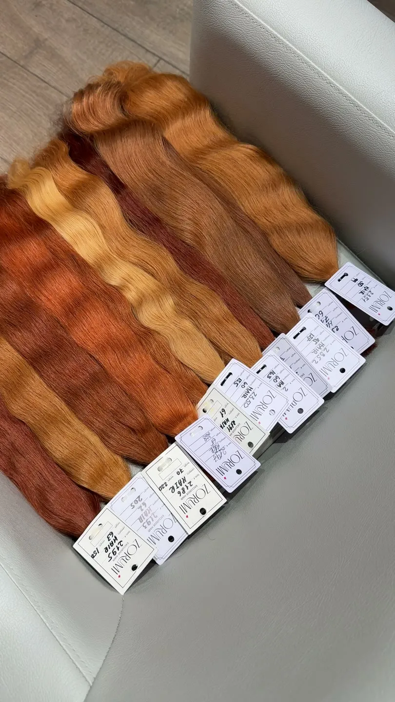 Echthaar-Bund aus der aktuellen ZORUMI-Kollektion, im Salon in Dubai gefilmt