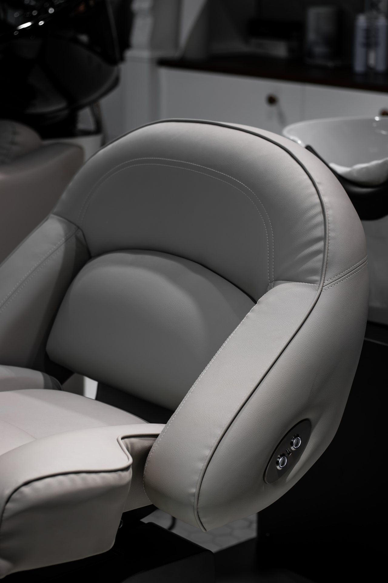 Luxury salon chair detail