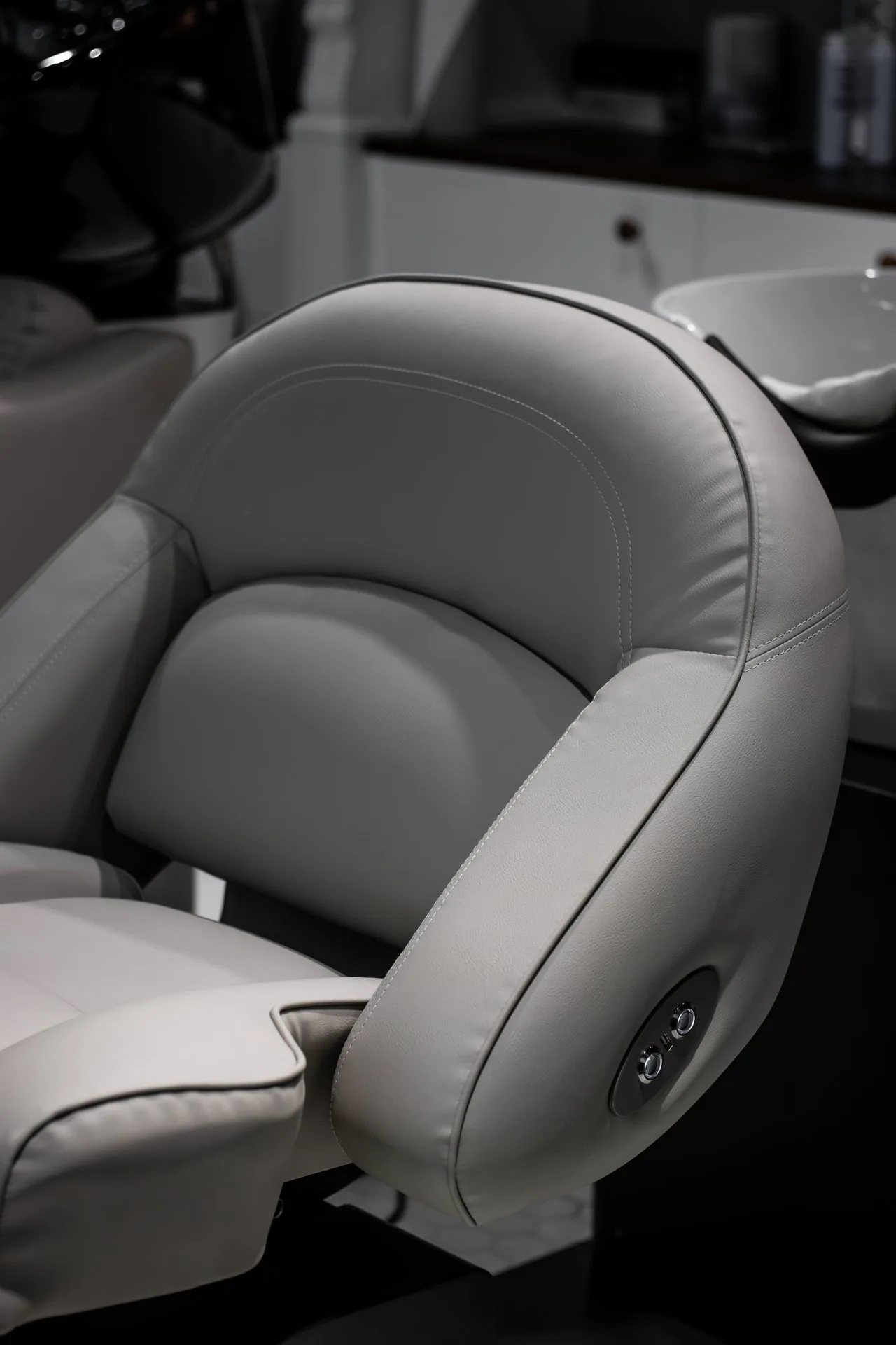 Luxury salon chair detail