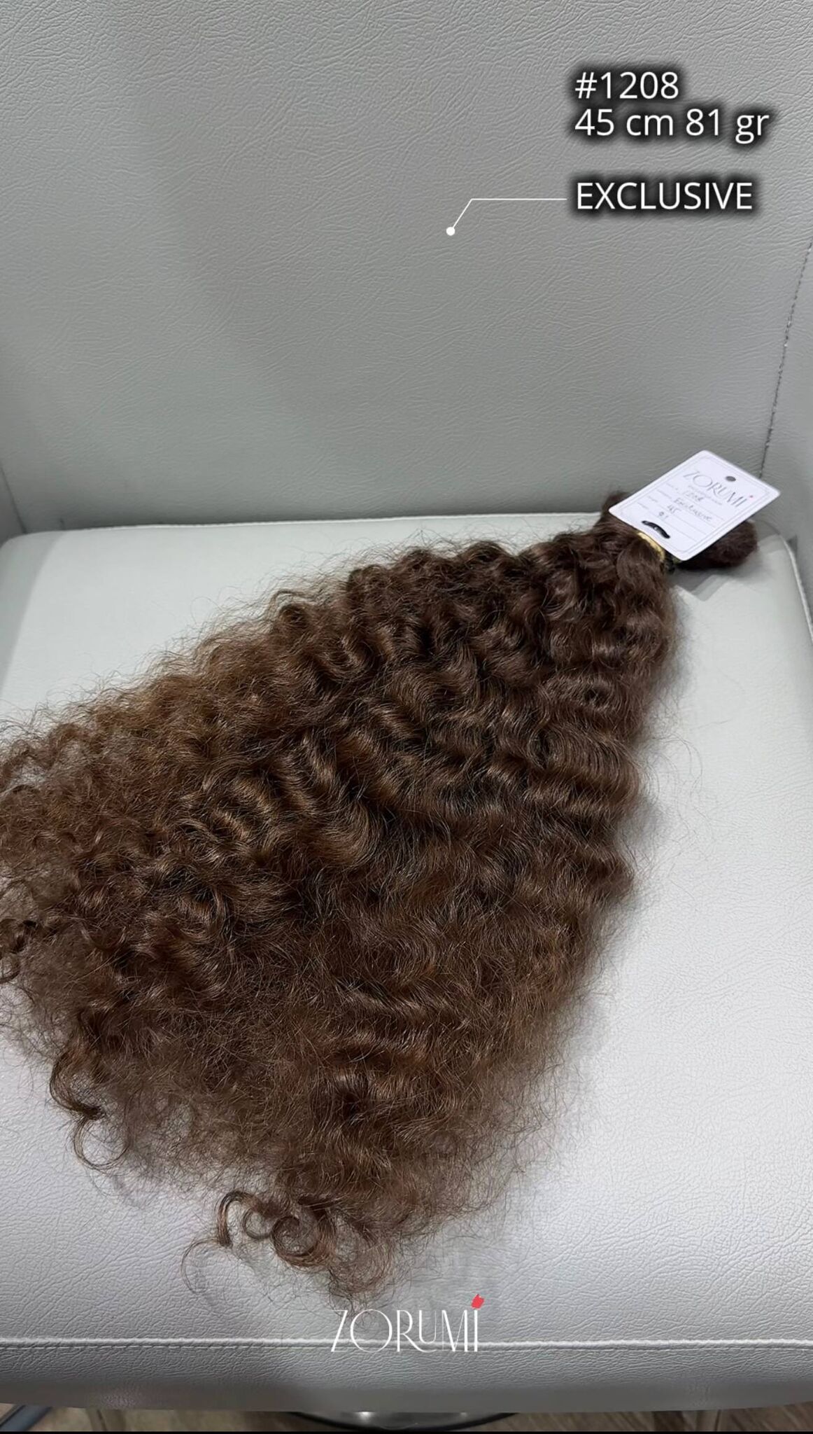 ZORUMI donor hair #1208, 45 cm, 81 g