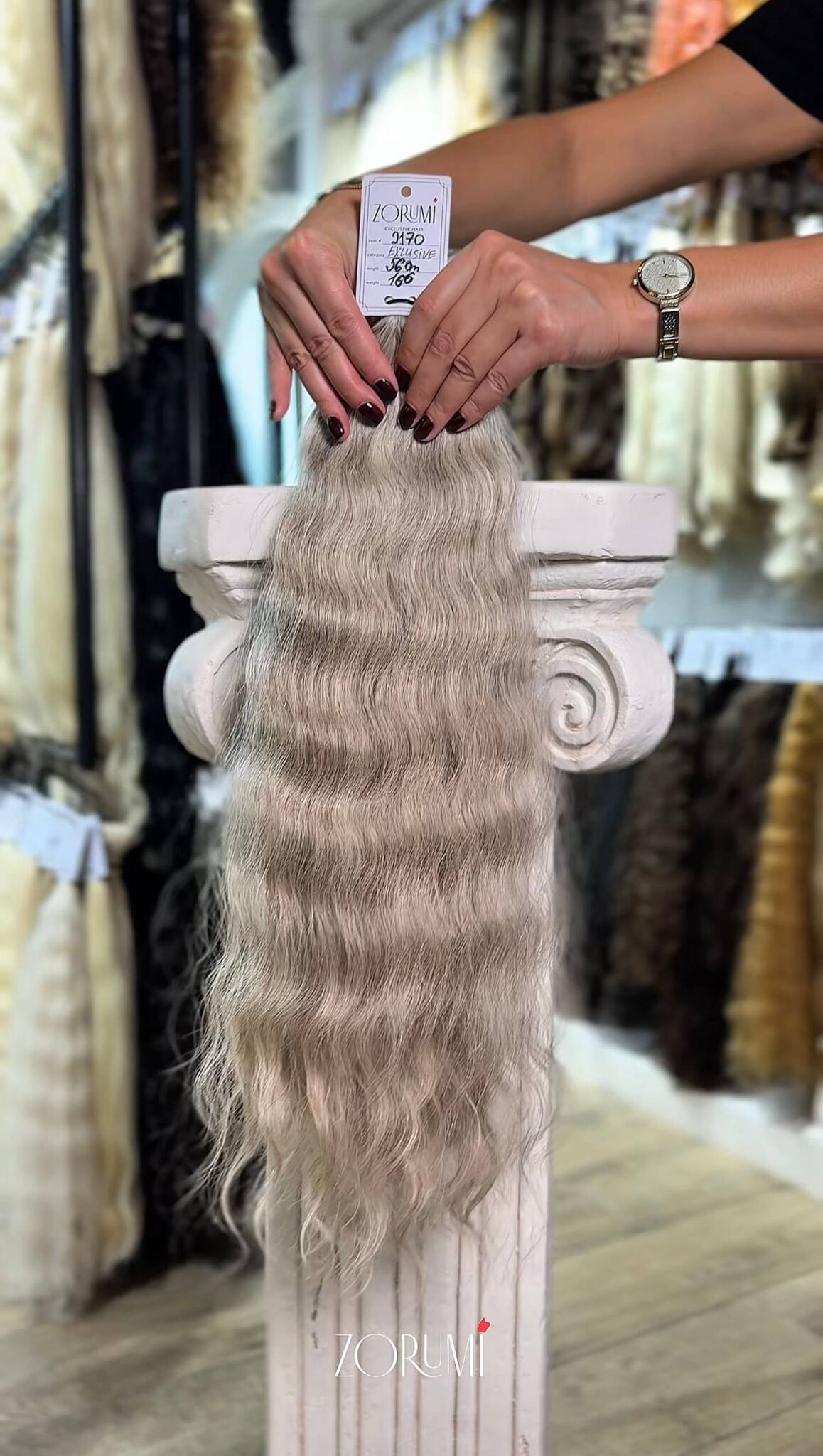 ZORUMI donor hair #2170, 56 cm, 166 g