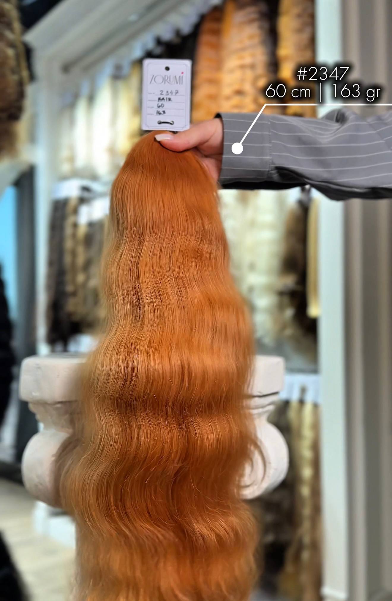 ZORUMI donor hair #2347, 60 cm, 163 g