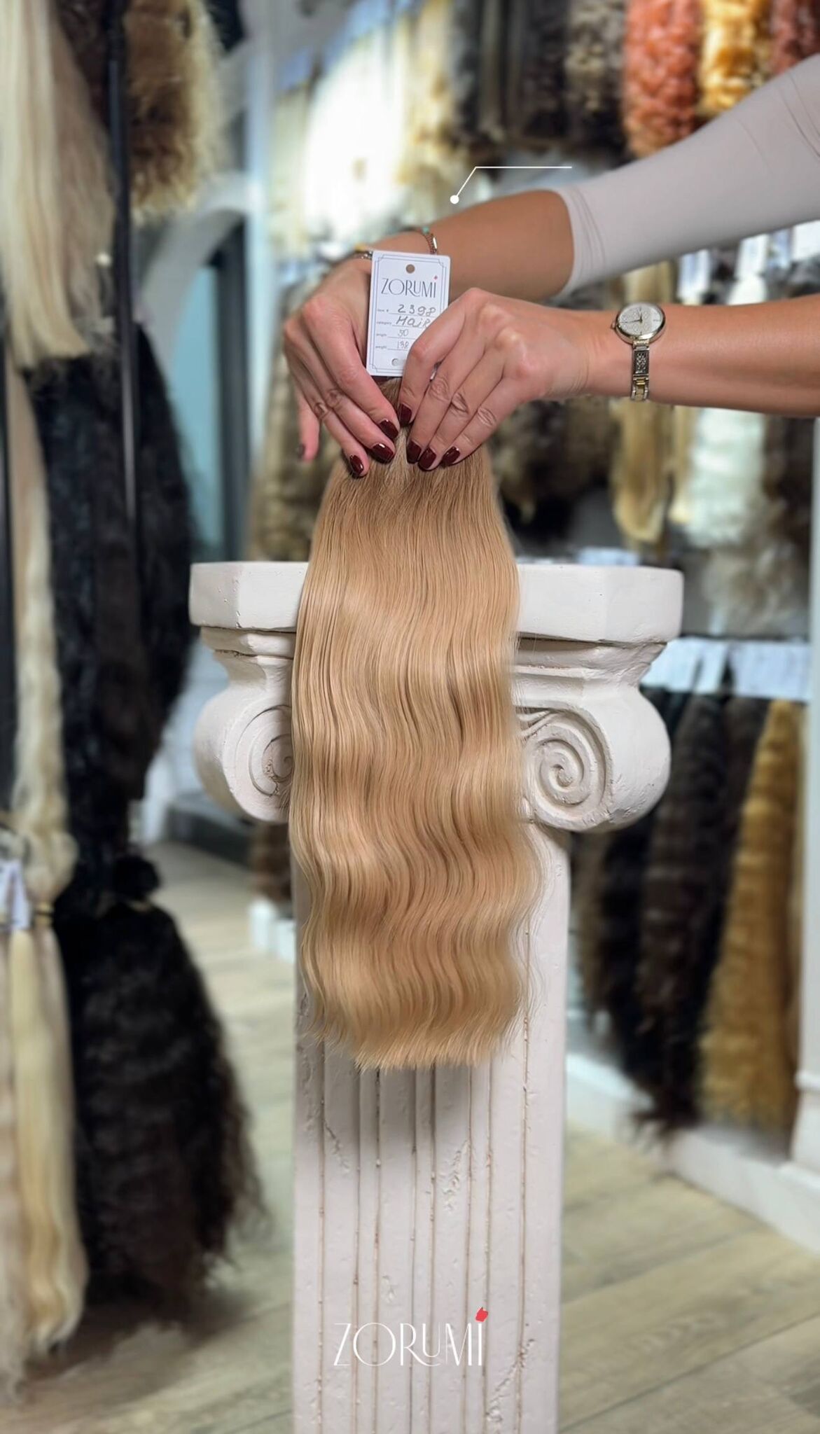 ZORUMI donor hair #2398, 50 cm, 138 g