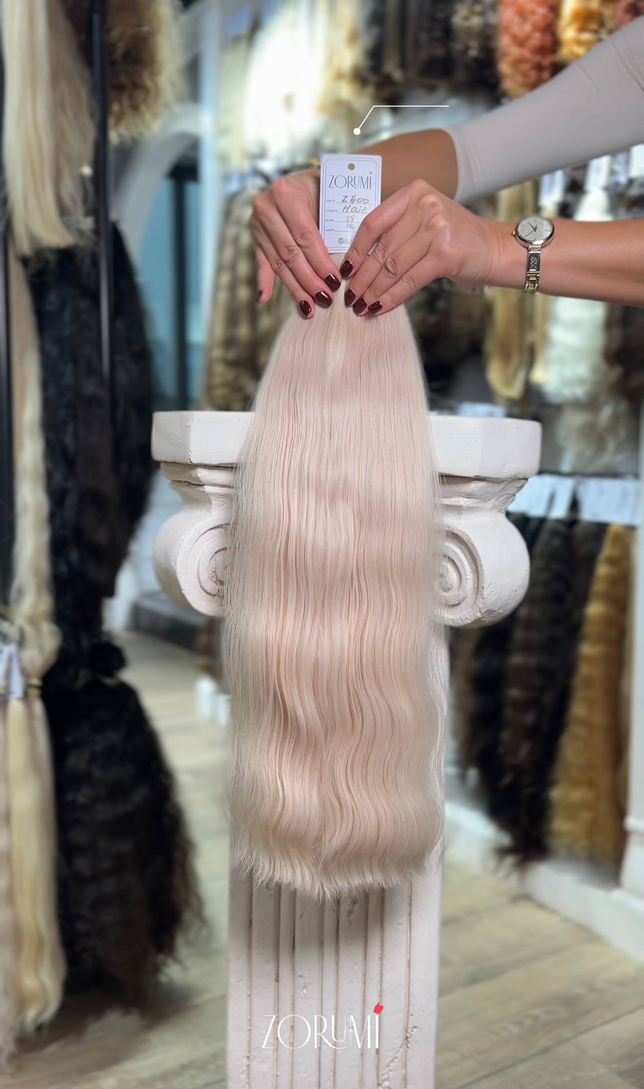 ZORUMI donor hair #2400, 58 cm, 146 g