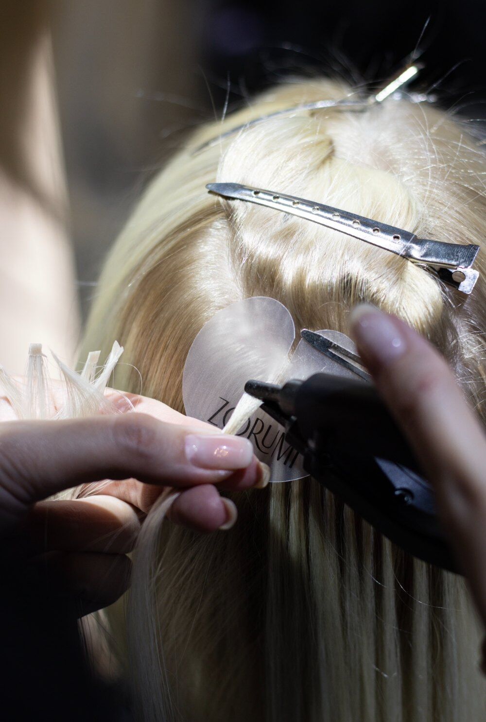Hair extension application at ZORUMI